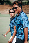 Blue Palm Golf Polo Women