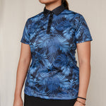 Blue Palm Golf Polo Women