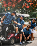 Blue Palm Golf Polo Men