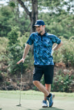 Blue Palm Golf Polo Men