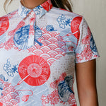 Uchiwa Japan Golf Polo Women