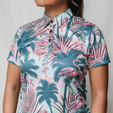 Lucky Flamingo Golf Polo Women